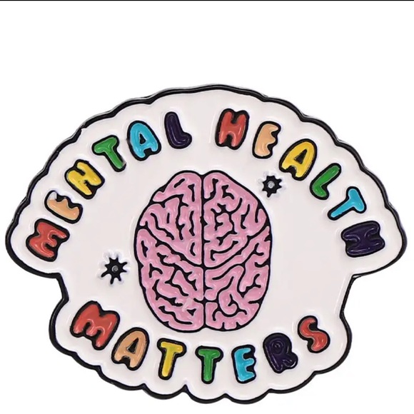 “Mental Health Matters” Enamel Awareness Pin - Picture 1 of 1